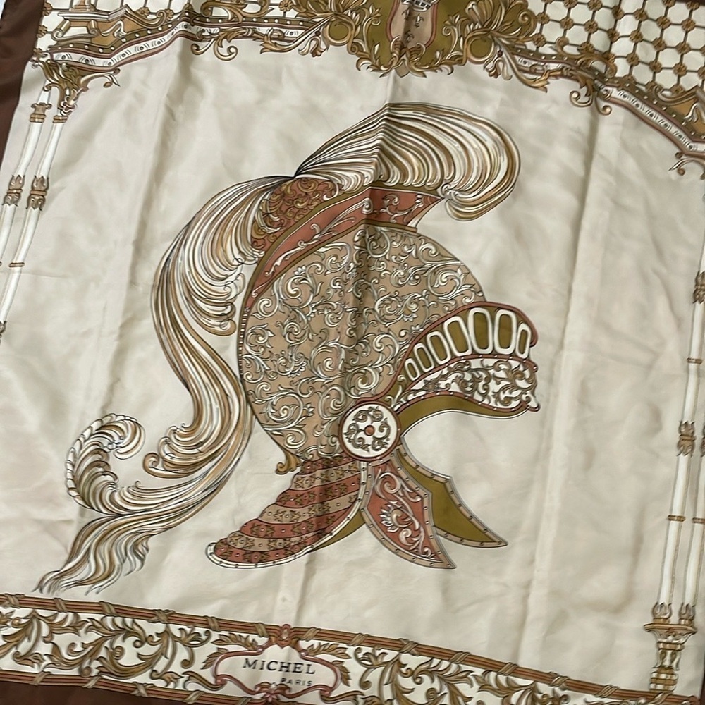 Michele Paris Brown and Cream Scarf - Picture 13 of 13
